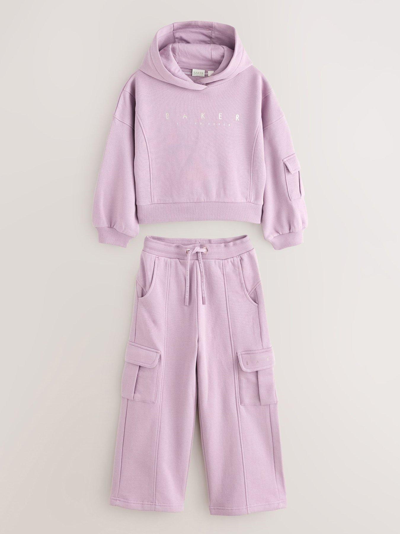 undefined Girls Hoodie And Jogger Set - Pink