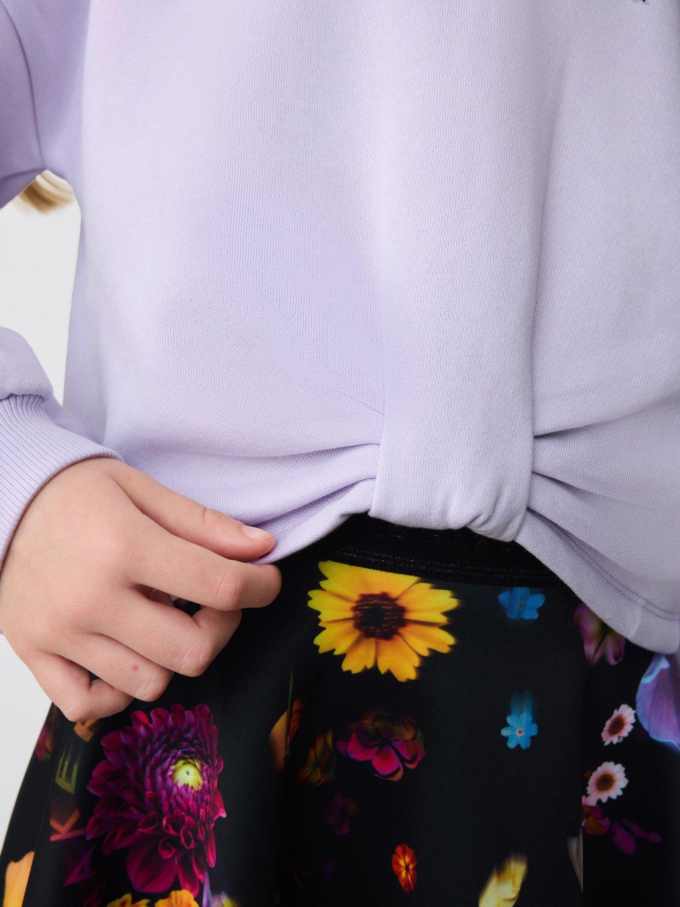 Image 4 of 6 of Ted Baker Girl Scuba Skirt Set - Purple