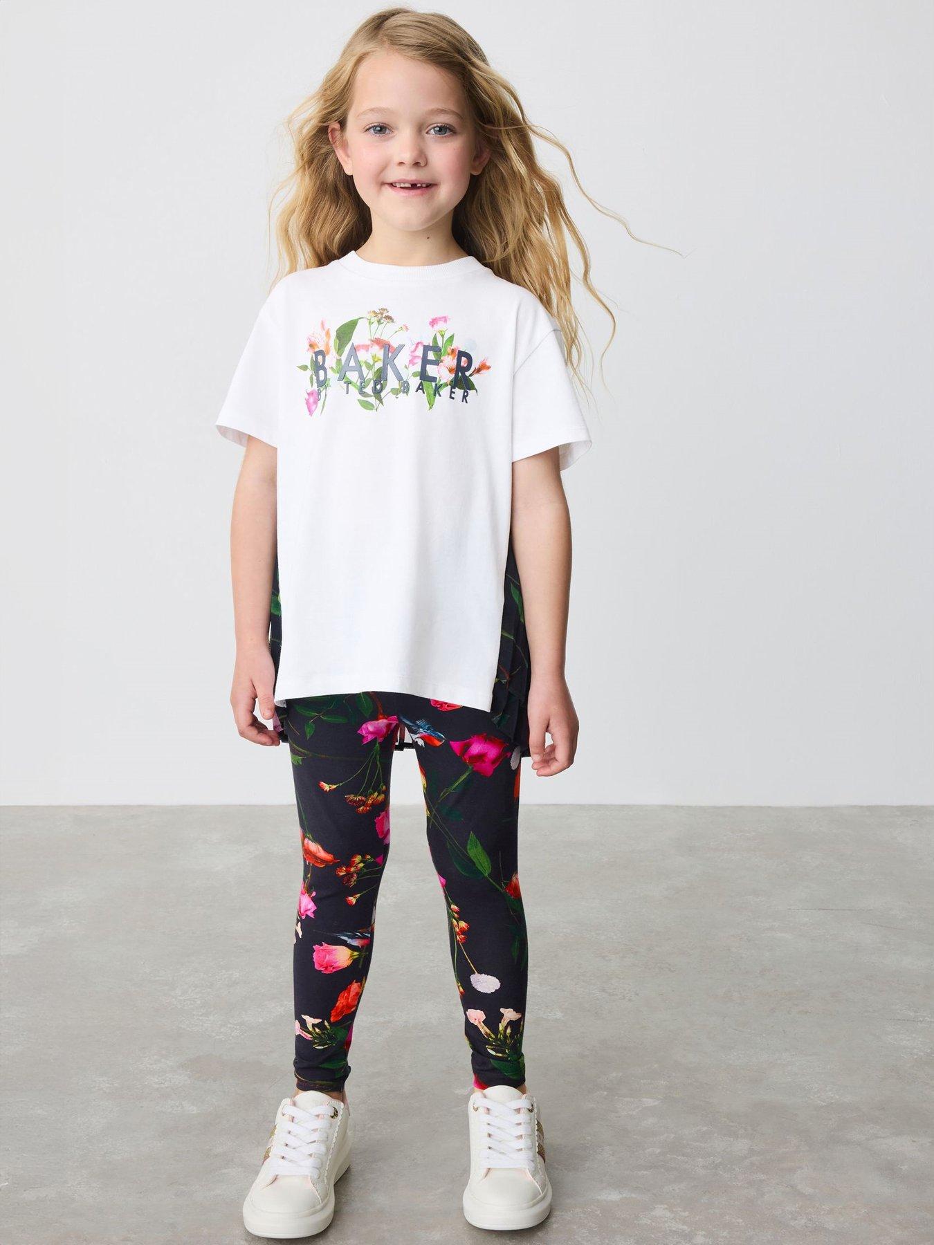 undefined Girls Top And Legging Set - Navy