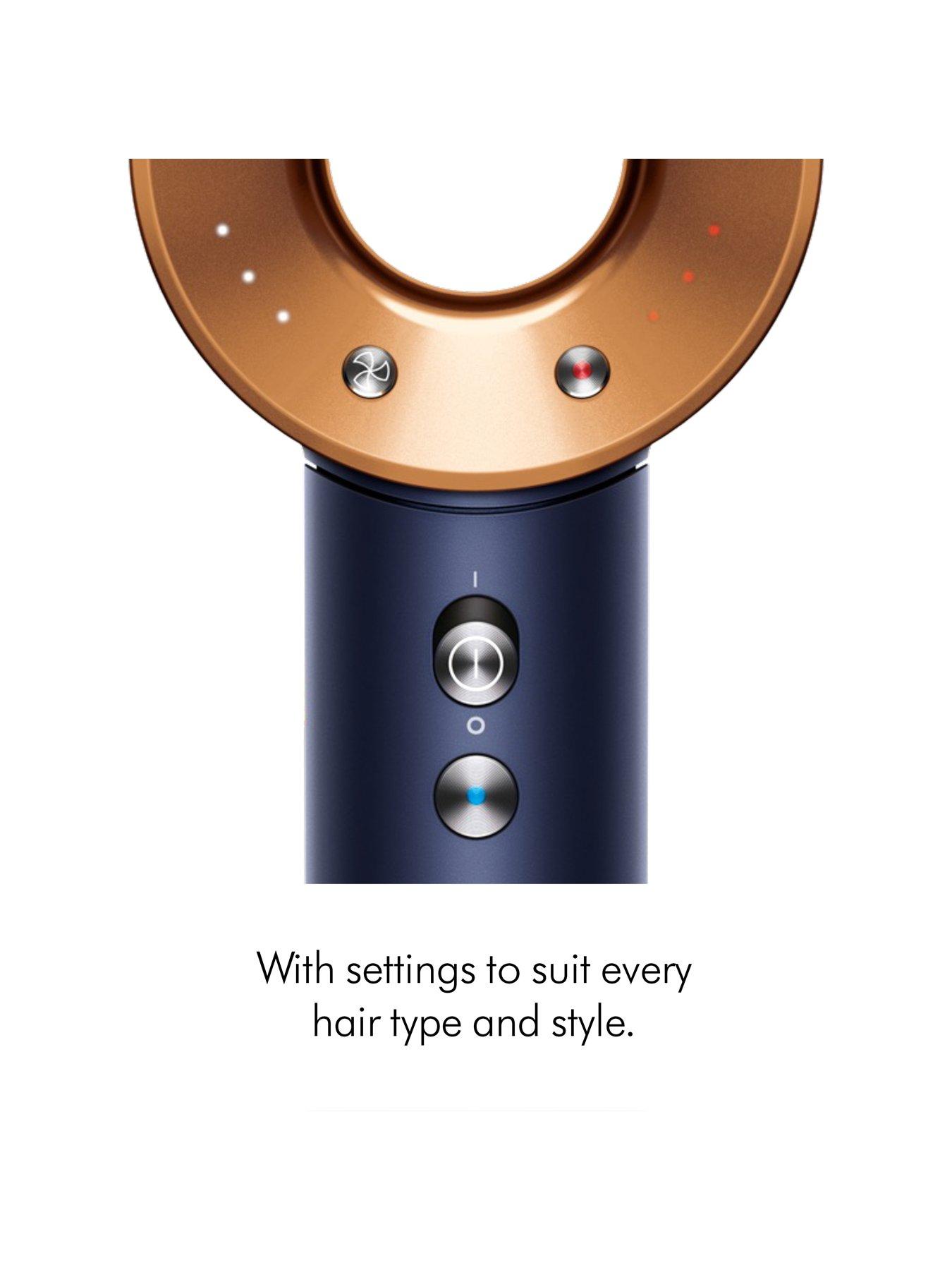 Image 4 of 7 of Dyson Supersonic&trade; Hair Dryer for Curly &amp; Coily Hair - Prussian Blue/Rich Copper