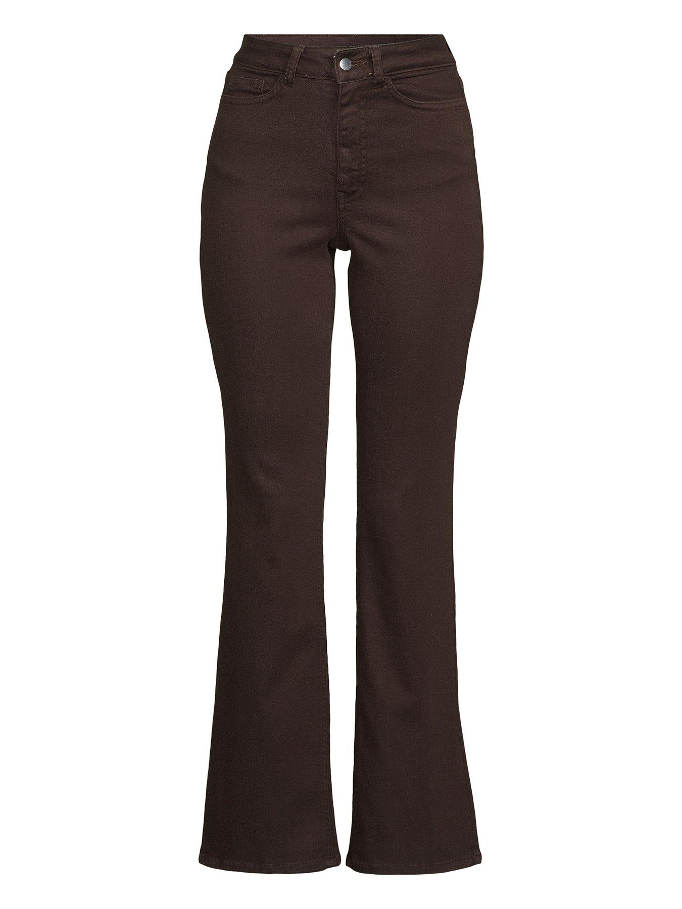 Image 5 of 5 of Michelle Keegan Slim Leg Flood Jeans - Brown&nbsp;