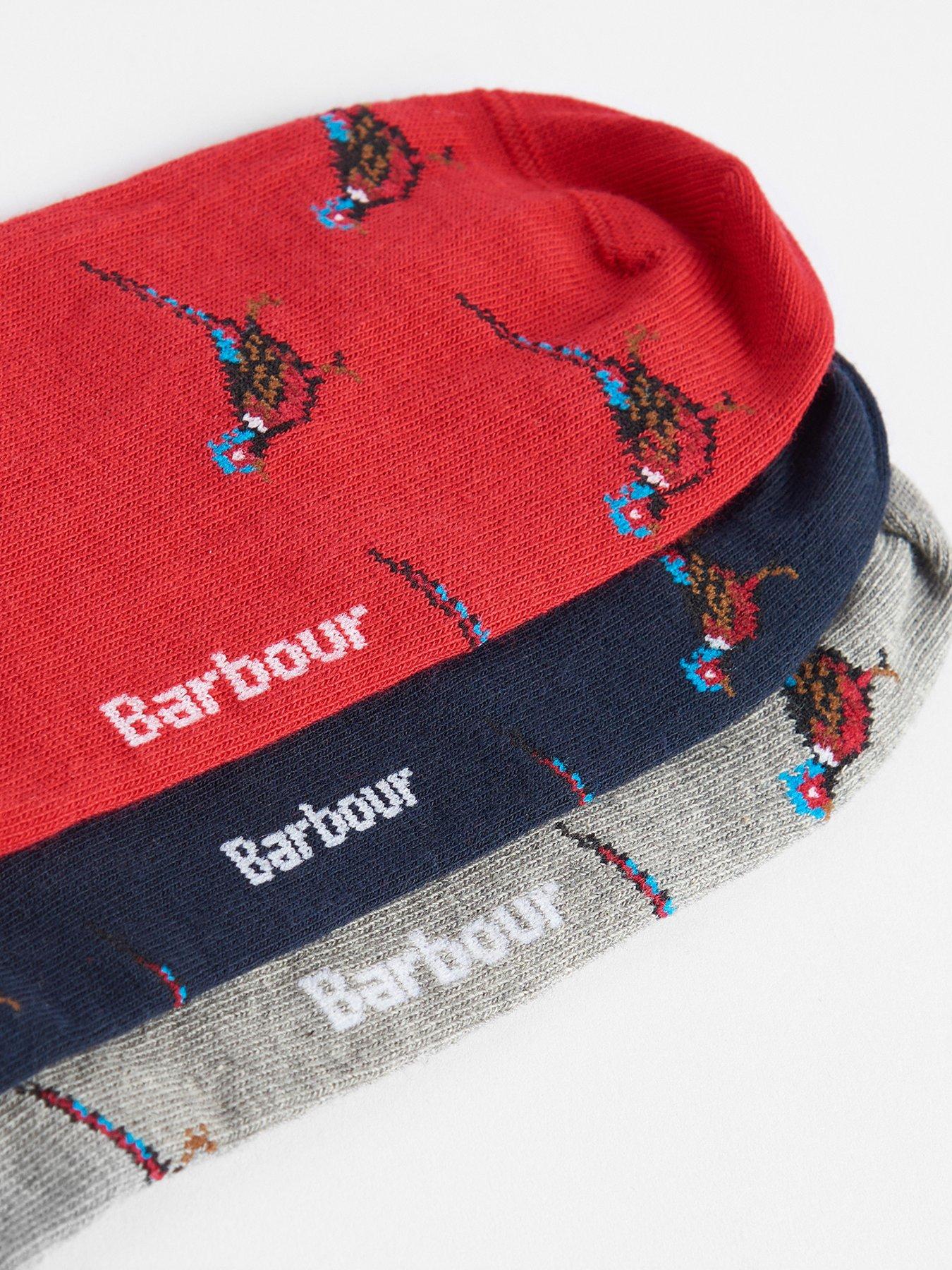  image of barbour-pheasant-socks-gift-set-red-multi