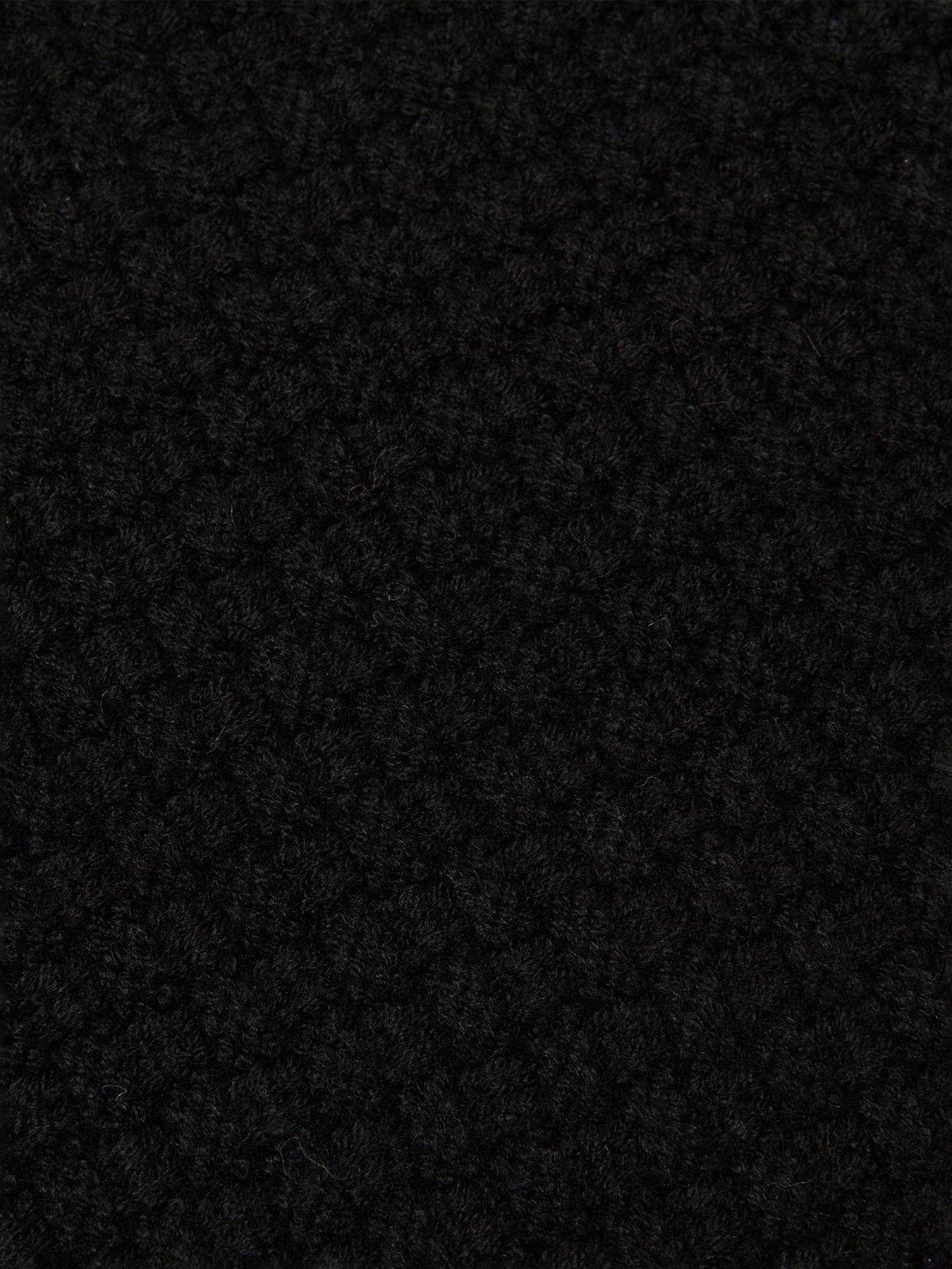  image of barbour-ramside-beanie-and-scarf-gift-set-black