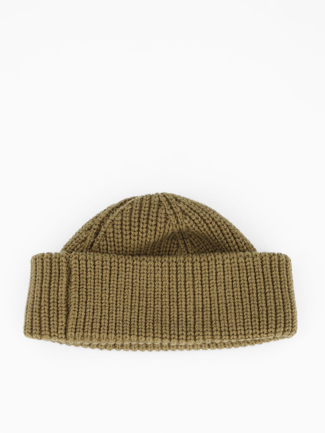 Image 2 of 4 of Barbour Mosely Small Knitted Beanie Hat - Khaki