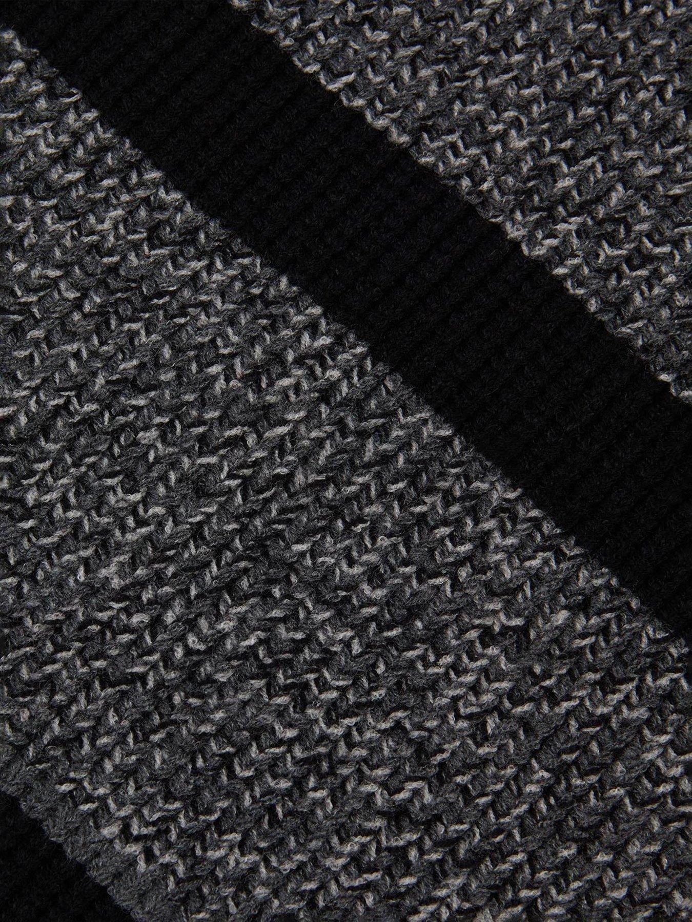  image of barbour-international-boston-beanie-amp-scarf-gift-set-grey