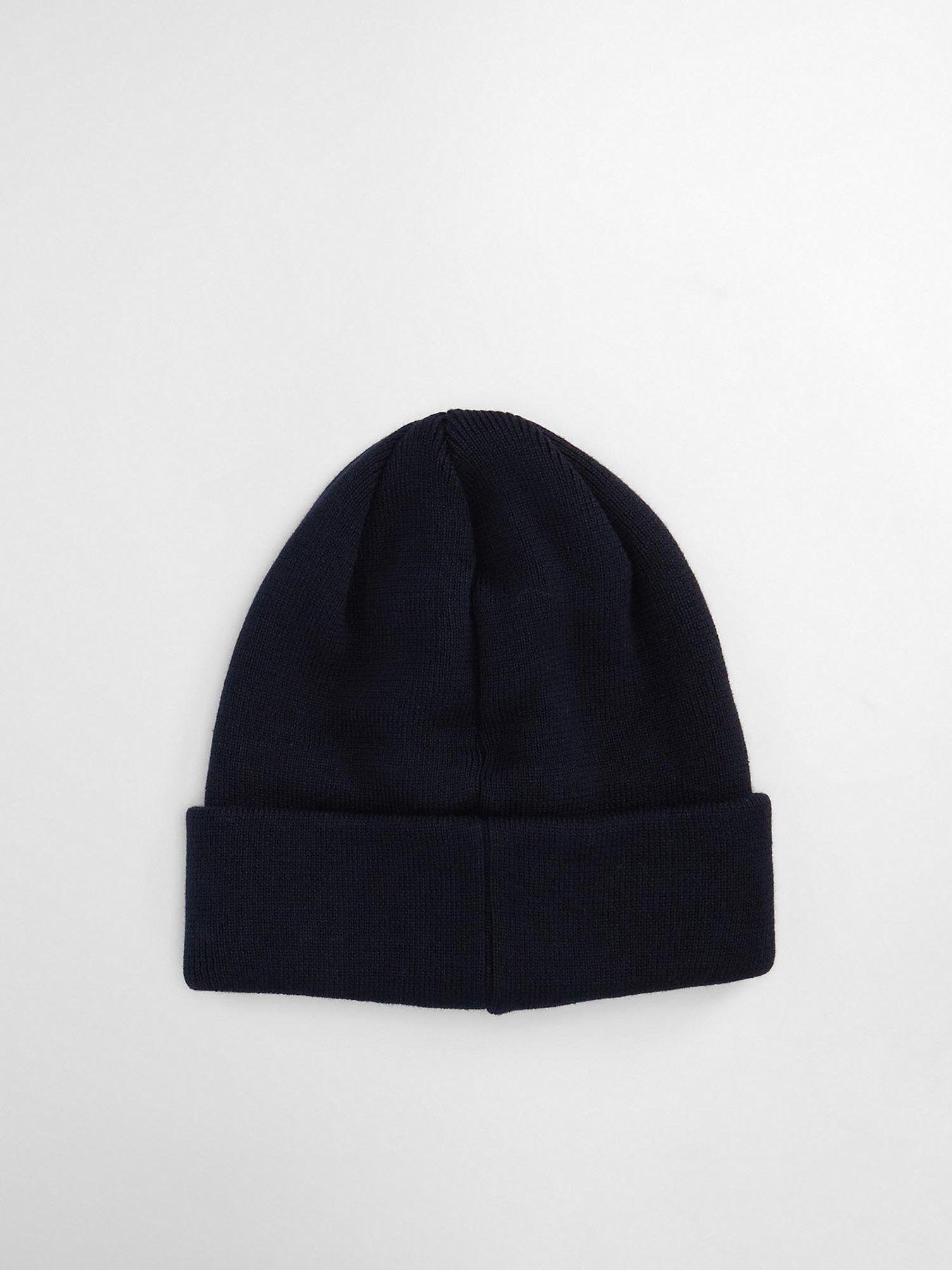  image of barbour-swinton-beanie-amp-scarf-gift-set-dark-red