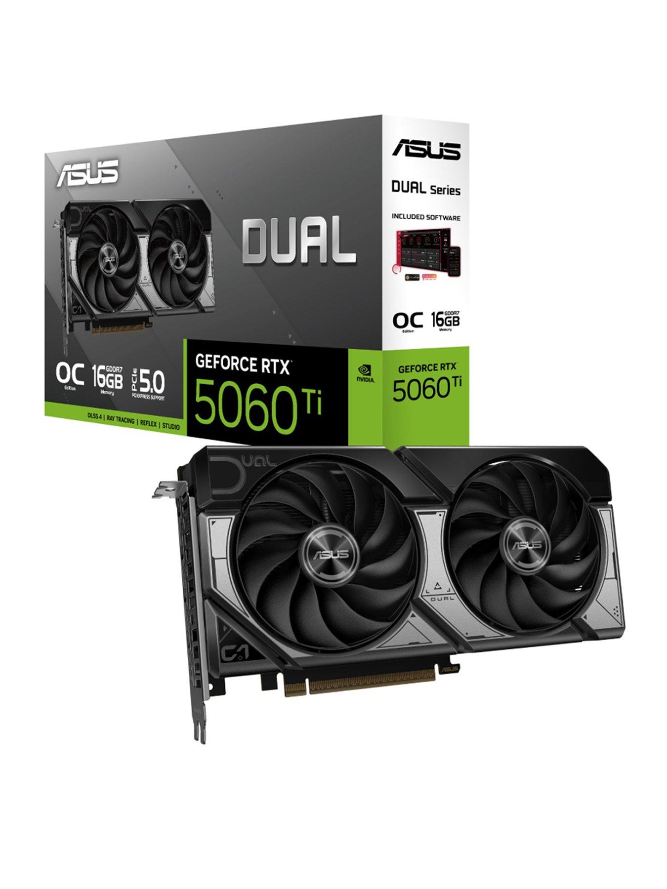 Image 1 of 4 of Asus RTX 5060 TI 16GB DUAL OC Graphics Card