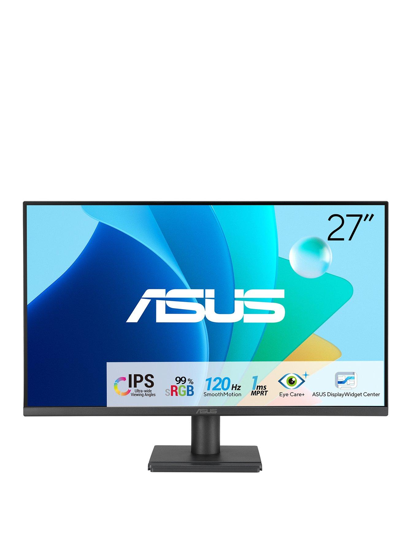 Asus VA279HG Eye Care Gaming Monitor - 27in 120Hz, IPS FHD (1920x1080) Frameless, Wall Mountable
