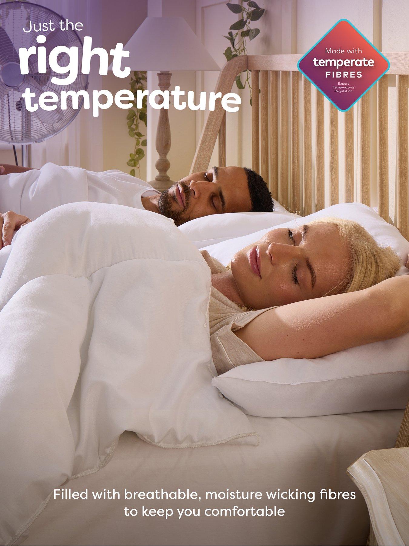  image of slumberdown-45-tog-climate-control-bedding-bundle-duvet-10cm-mattress-topper-pillow