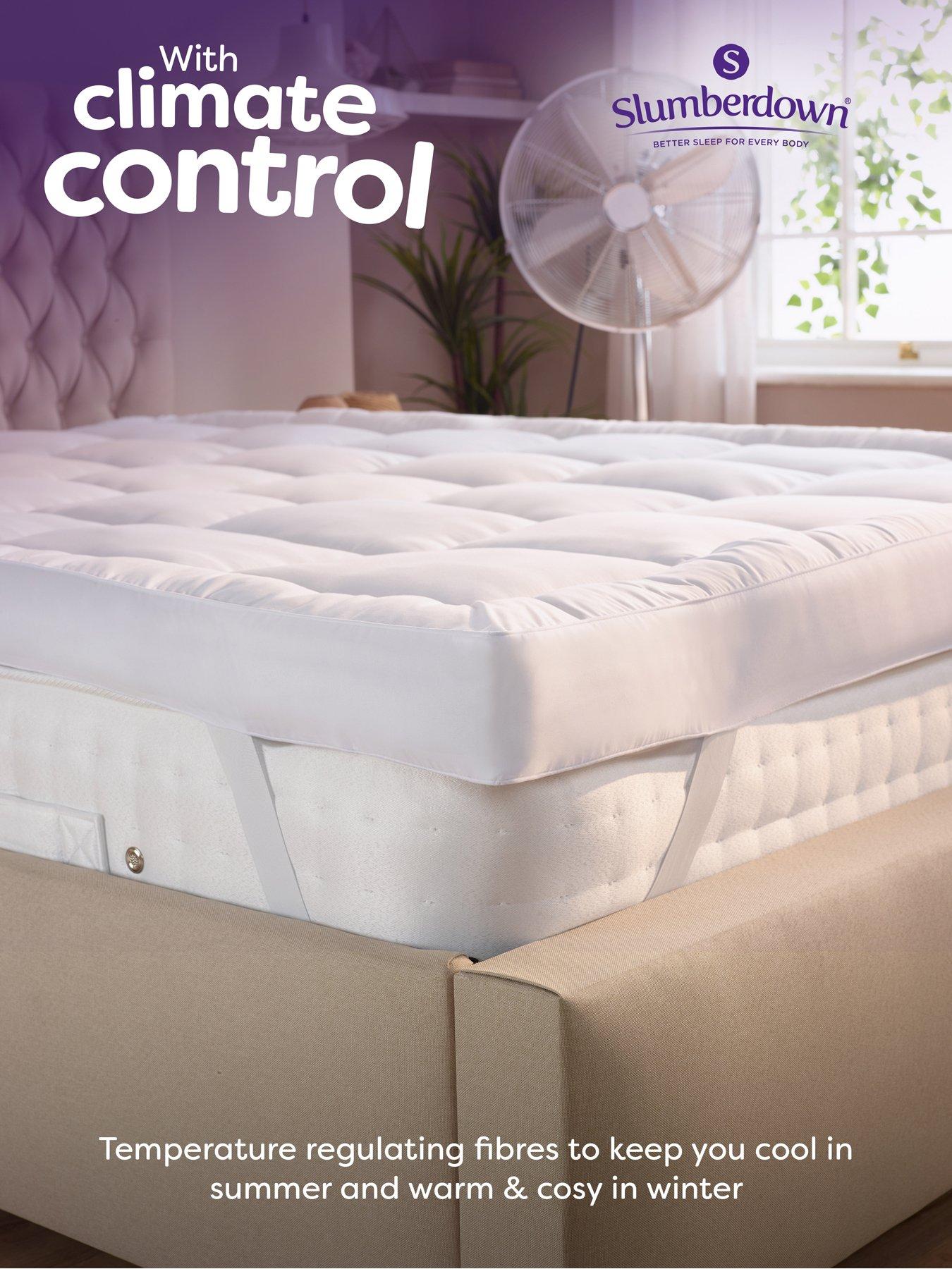  image of slumberdown-45-tog-climate-control-bedding-bundle-duvet-10cm-mattress-topper-pillow