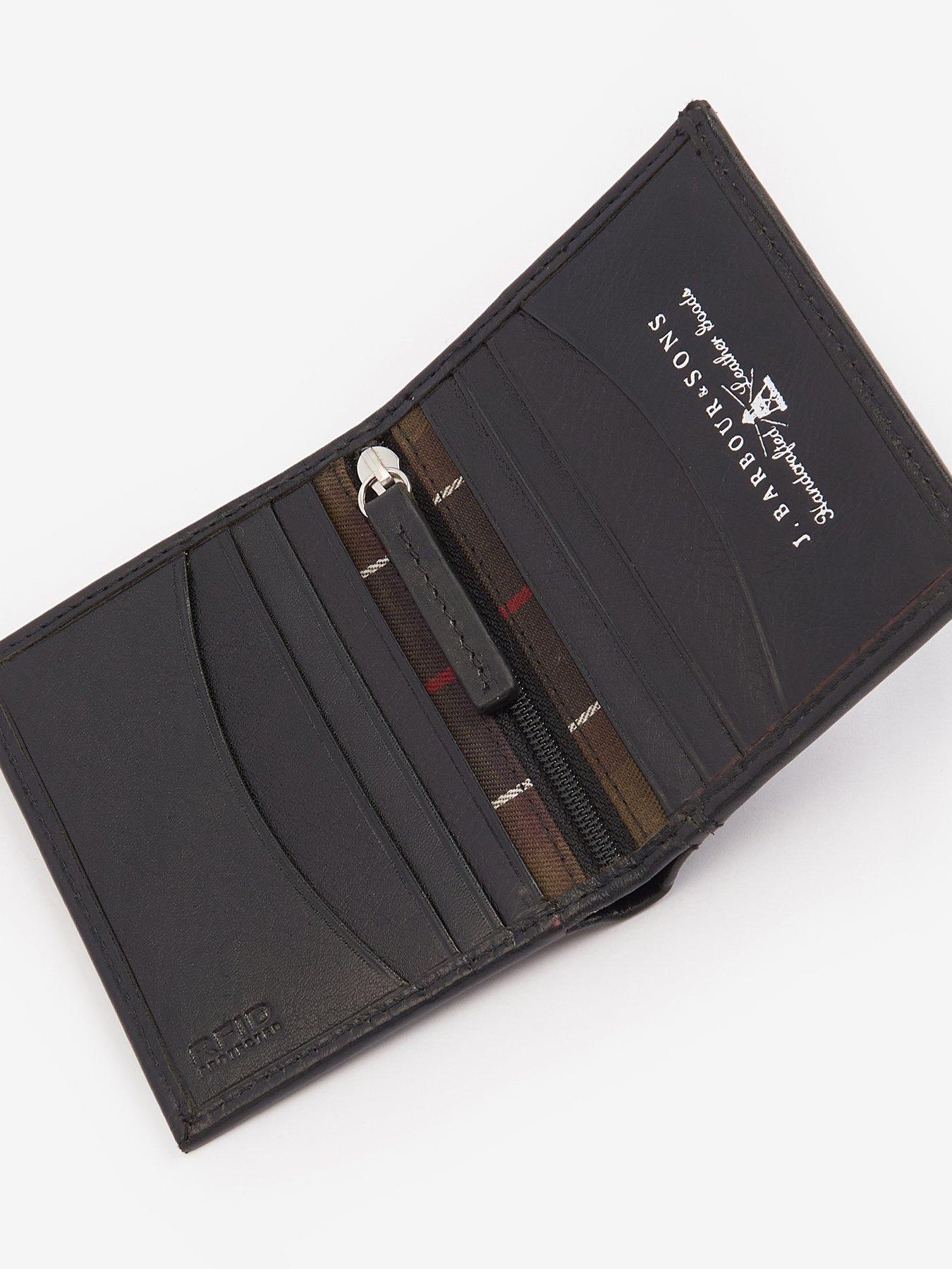  image of barbour-colwell-small-billfold-wallet-black