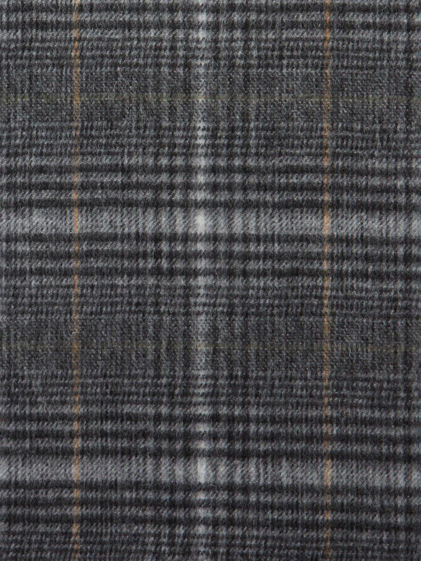  image of barbour-wool-and-cashmere-blend-danbrooke-scarf-grey