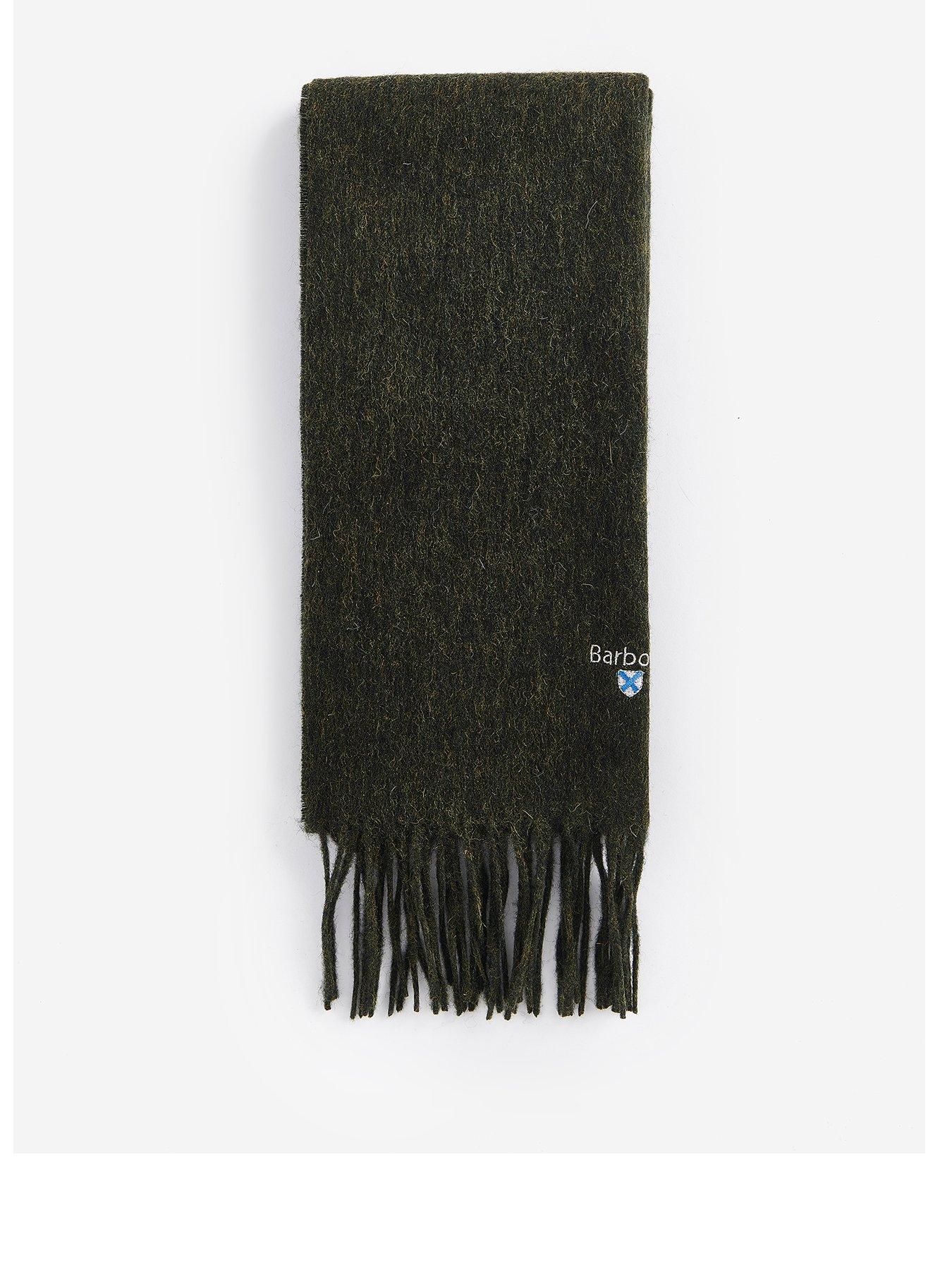 Barbour Plain Lambswool Scarf - Dark Green