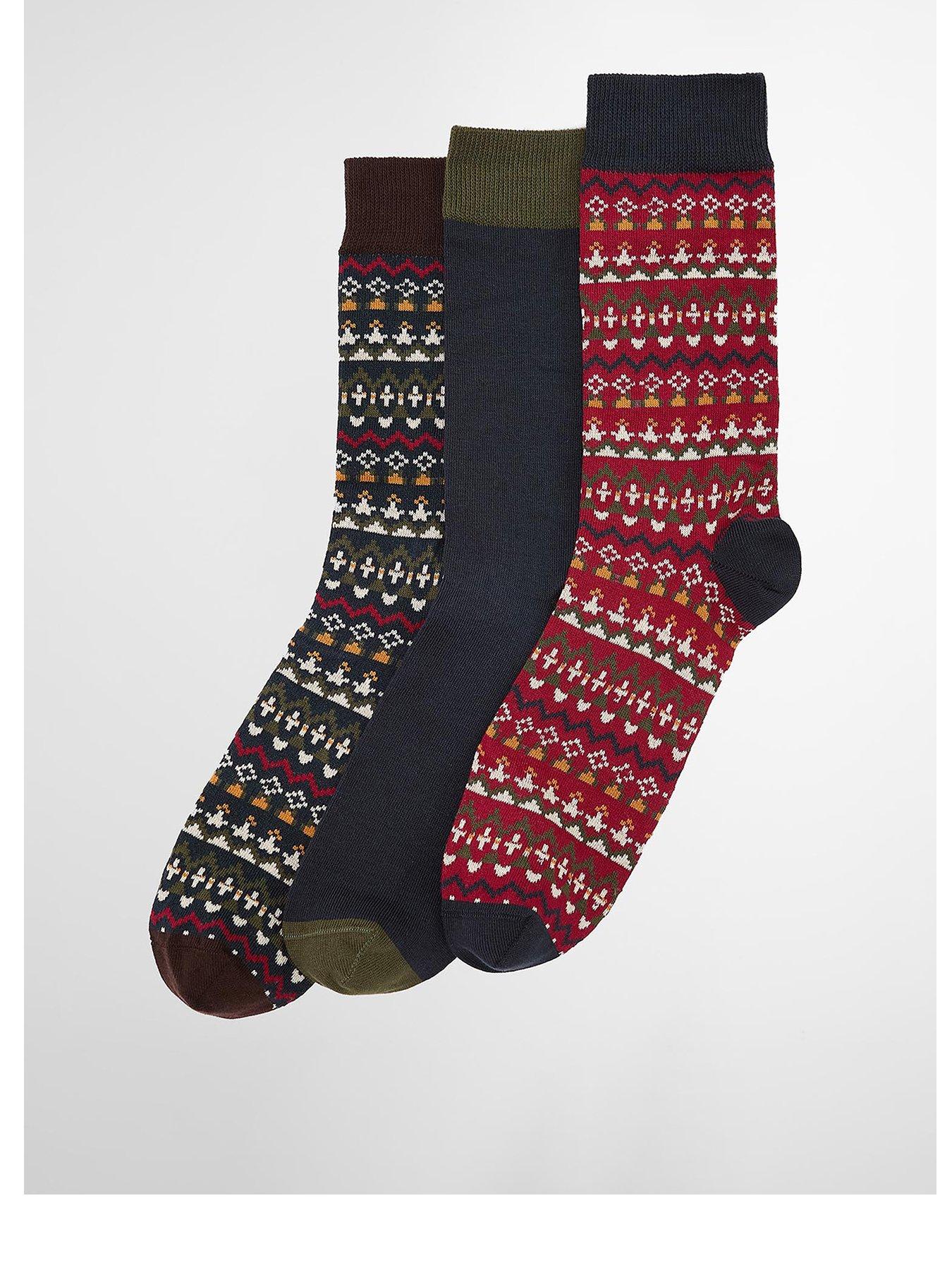 Image 1 of 4 of Barbour Marlow Fairisle Sock Gift Box - Multi