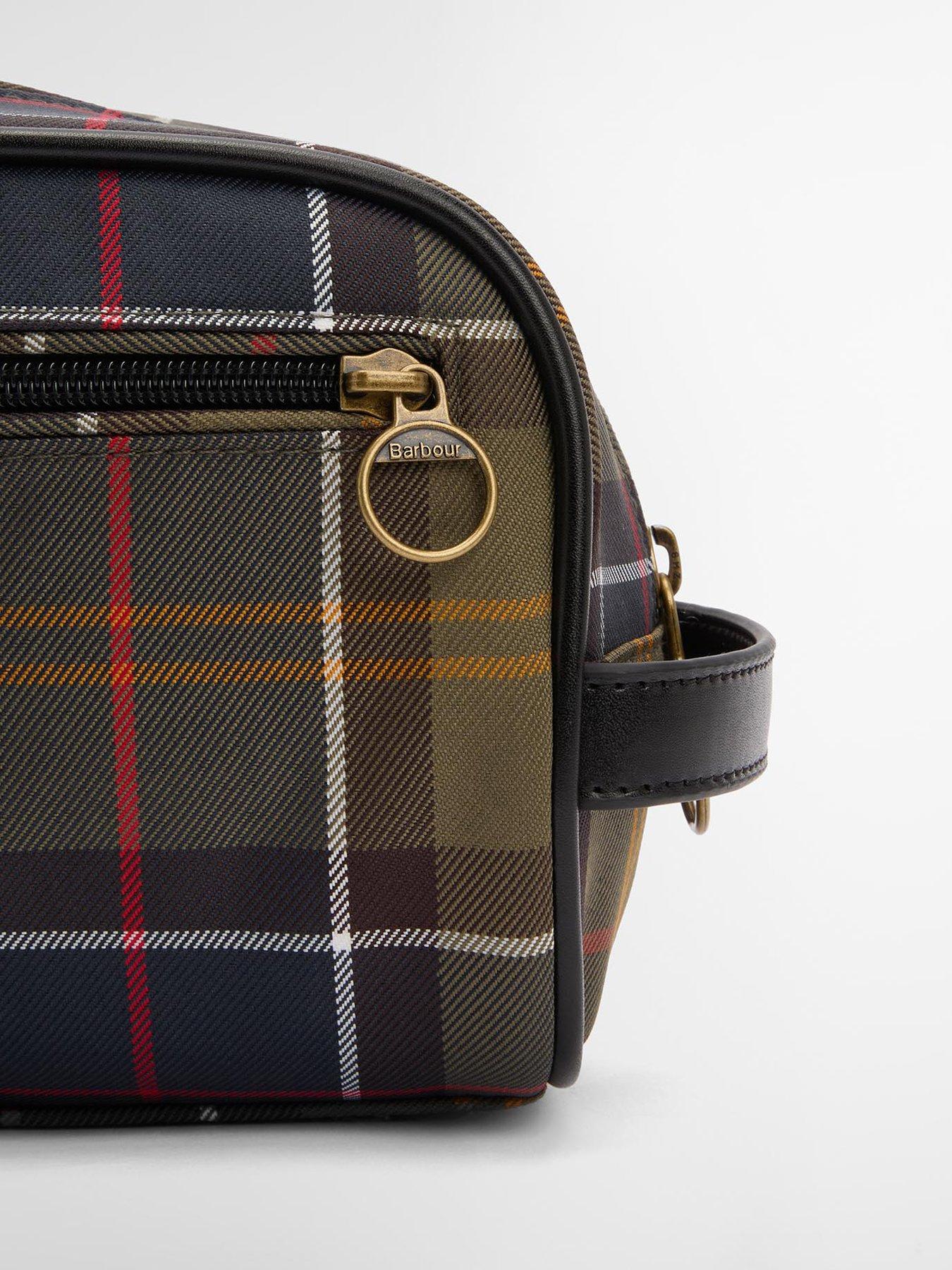  image of barbour-tartan-washbag-green-multi