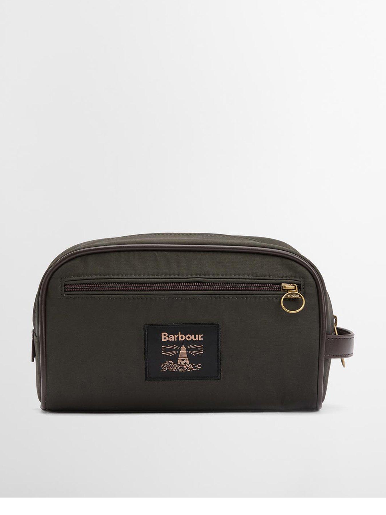 image of barbour-wax-washbag-khaki