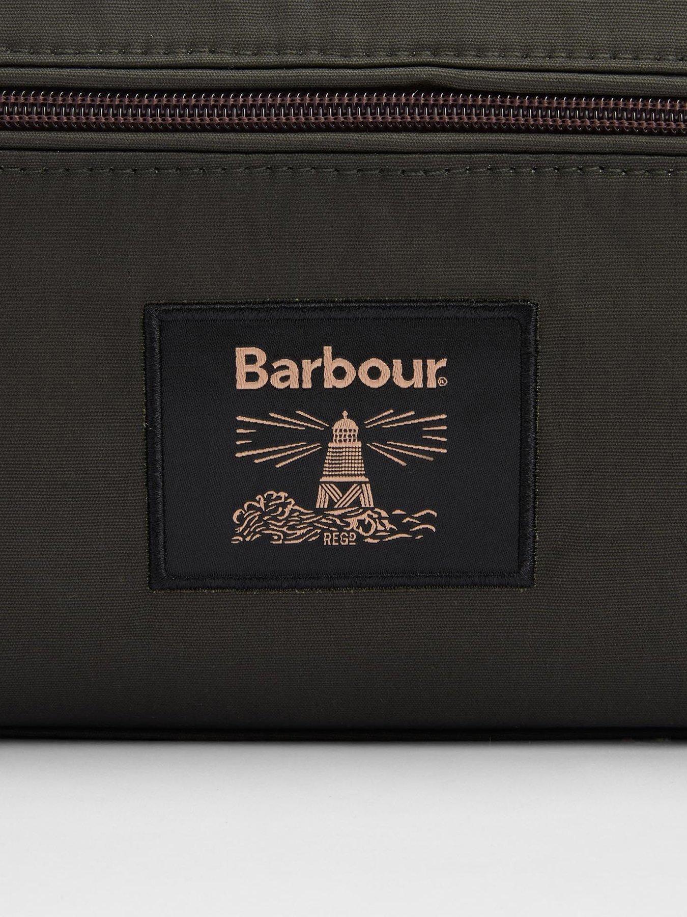  image of barbour-wax-washbag-khaki