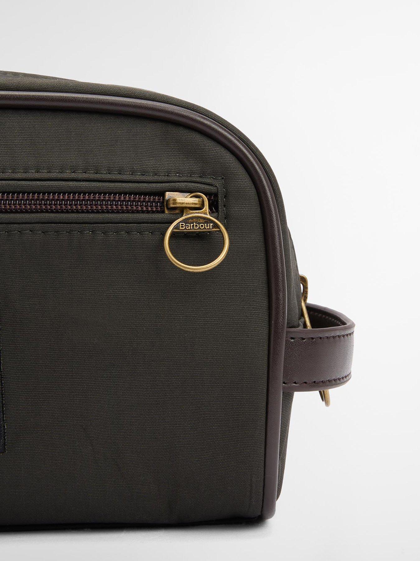  image of barbour-wax-washbag-khaki