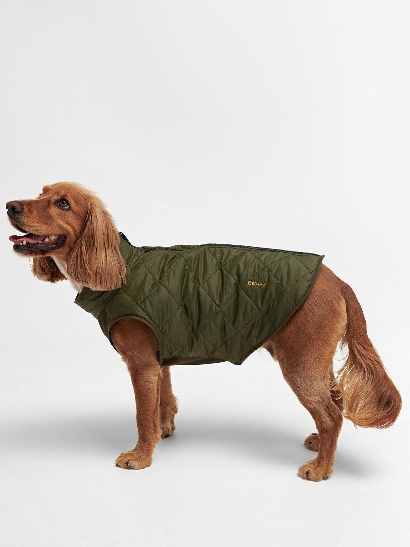  image of barbour-dog-reversible-quilted-borg-fleece-dog-coat-green