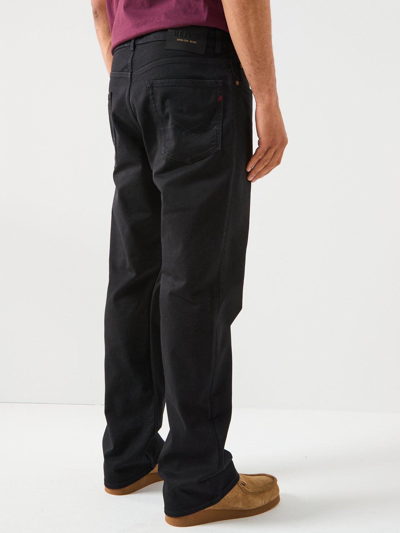 Image 2 of 5 of Replay Cley Bootcut Fit Jeans - Black