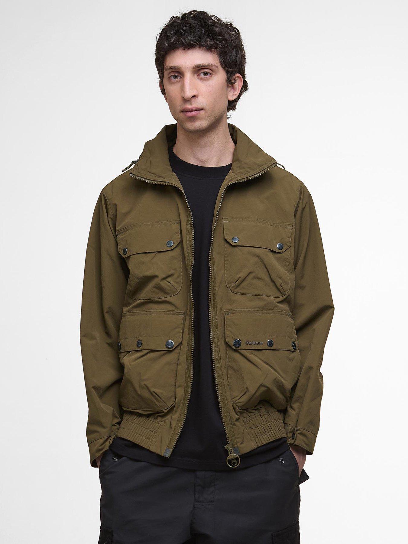 undefined Re-Engineered Flight Bedale Hooded Showerproof Jacket - Green
