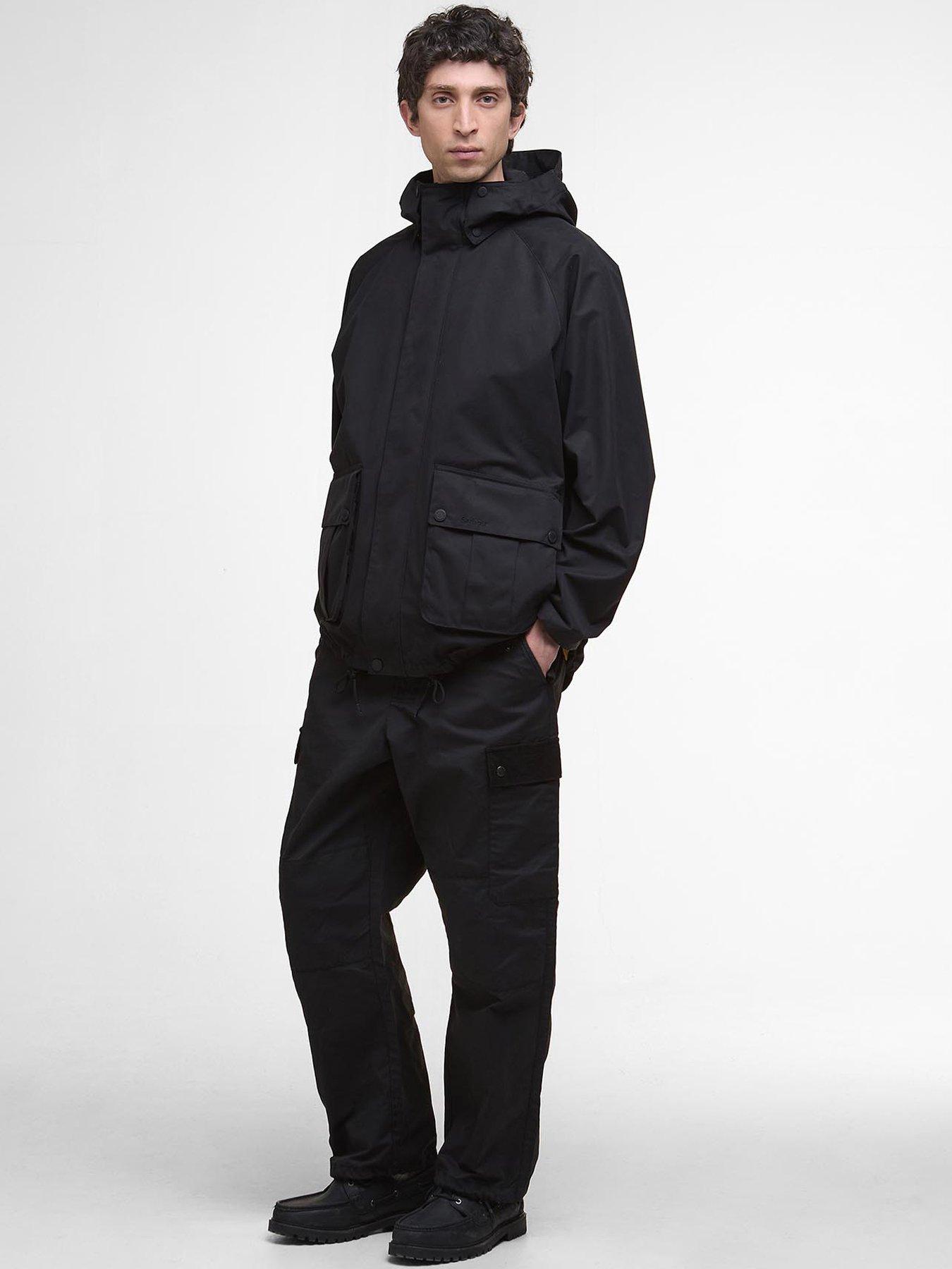 Image 3 of 6 of Barbour Re-Engineered Waded Spey Hooded Showerproof Jacket - Black