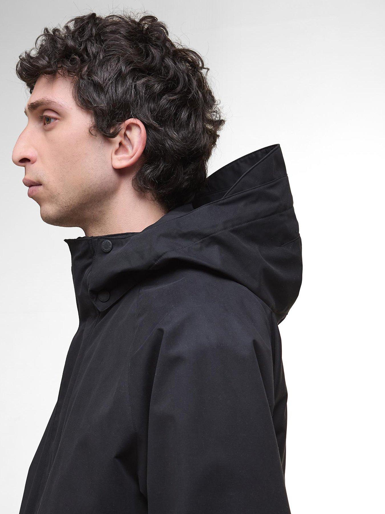 Image 5 of 6 of Barbour Re-Engineered Waded Spey Hooded Showerproof Jacket - Black