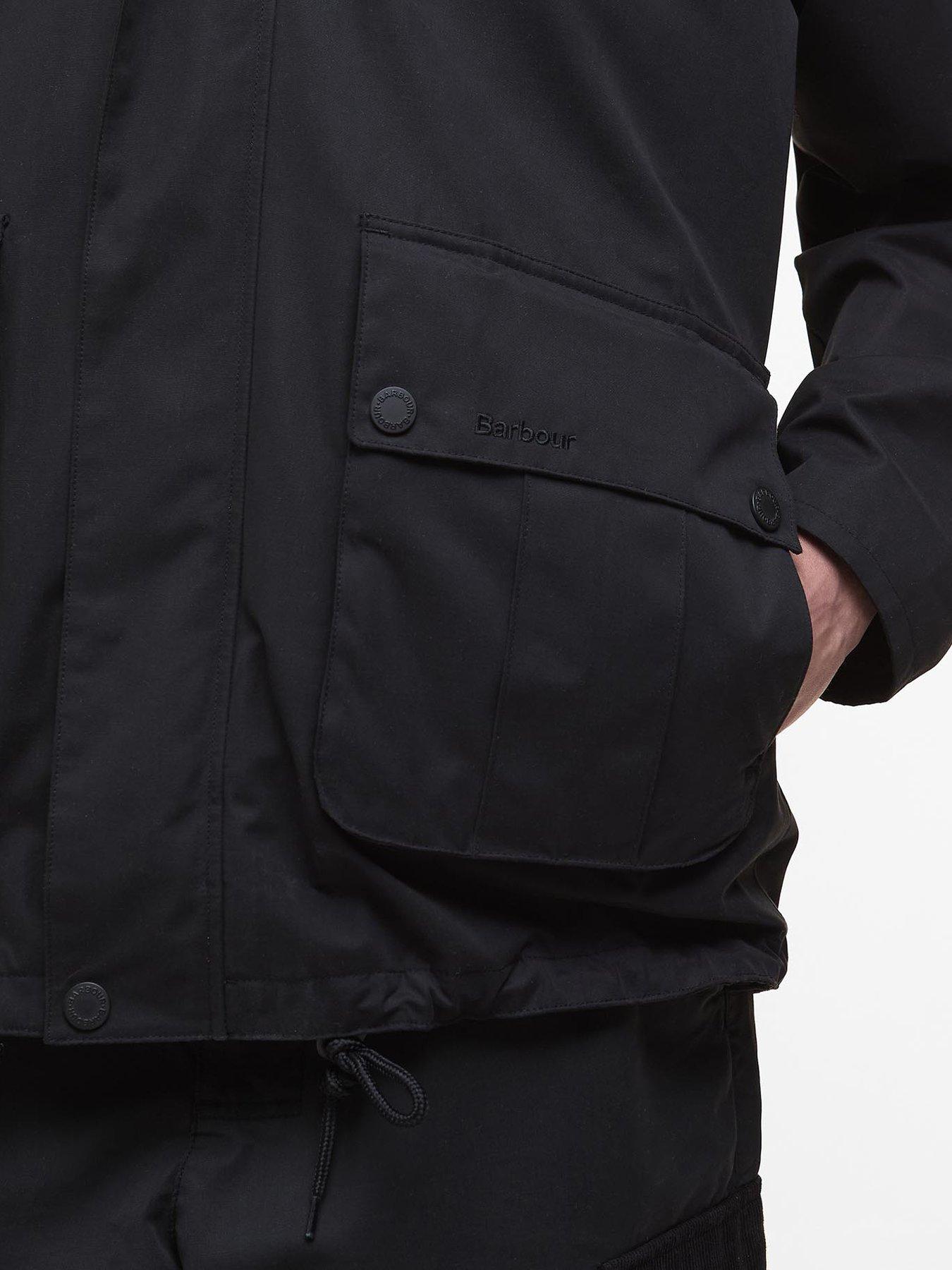 Image 6 of 6 of Barbour Re-Engineered Waded Spey Hooded Showerproof Jacket - Black