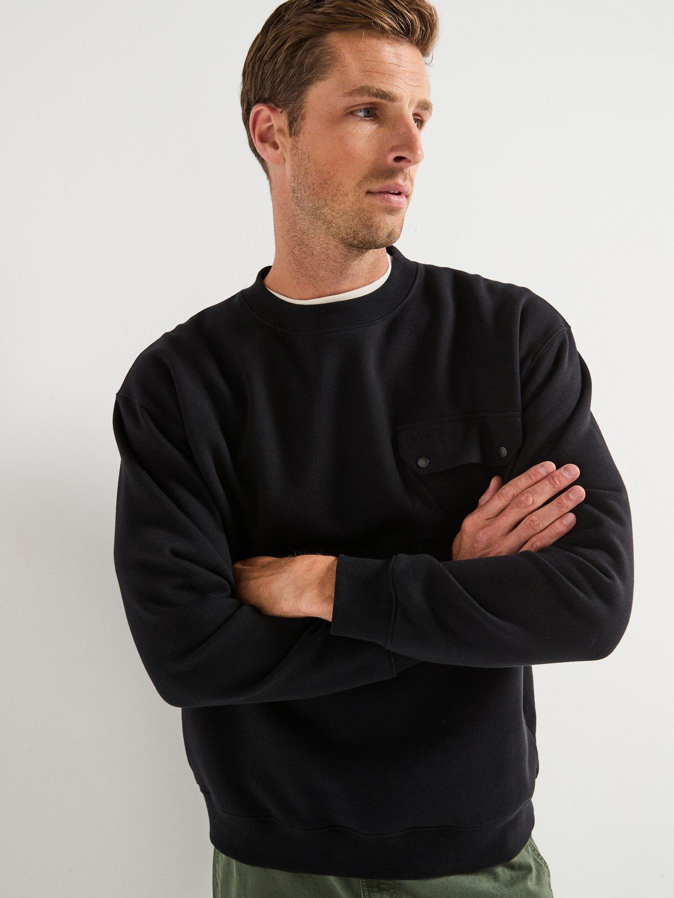 Barbour Leazes Crew Neck Sweatshirt - Black