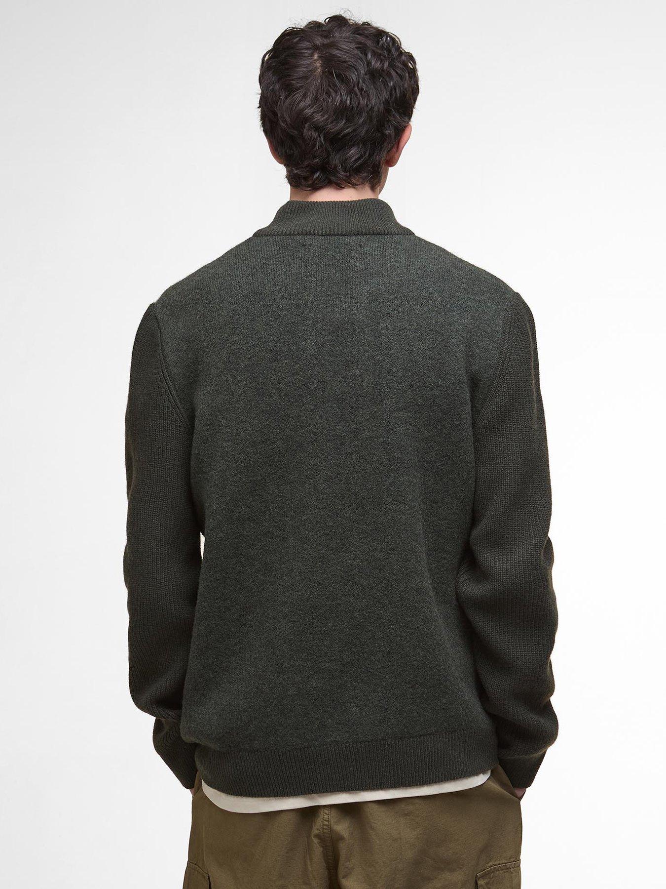 Image 2 of 6 of Barbour Milburn Half Zip Knitted Jumper - Green