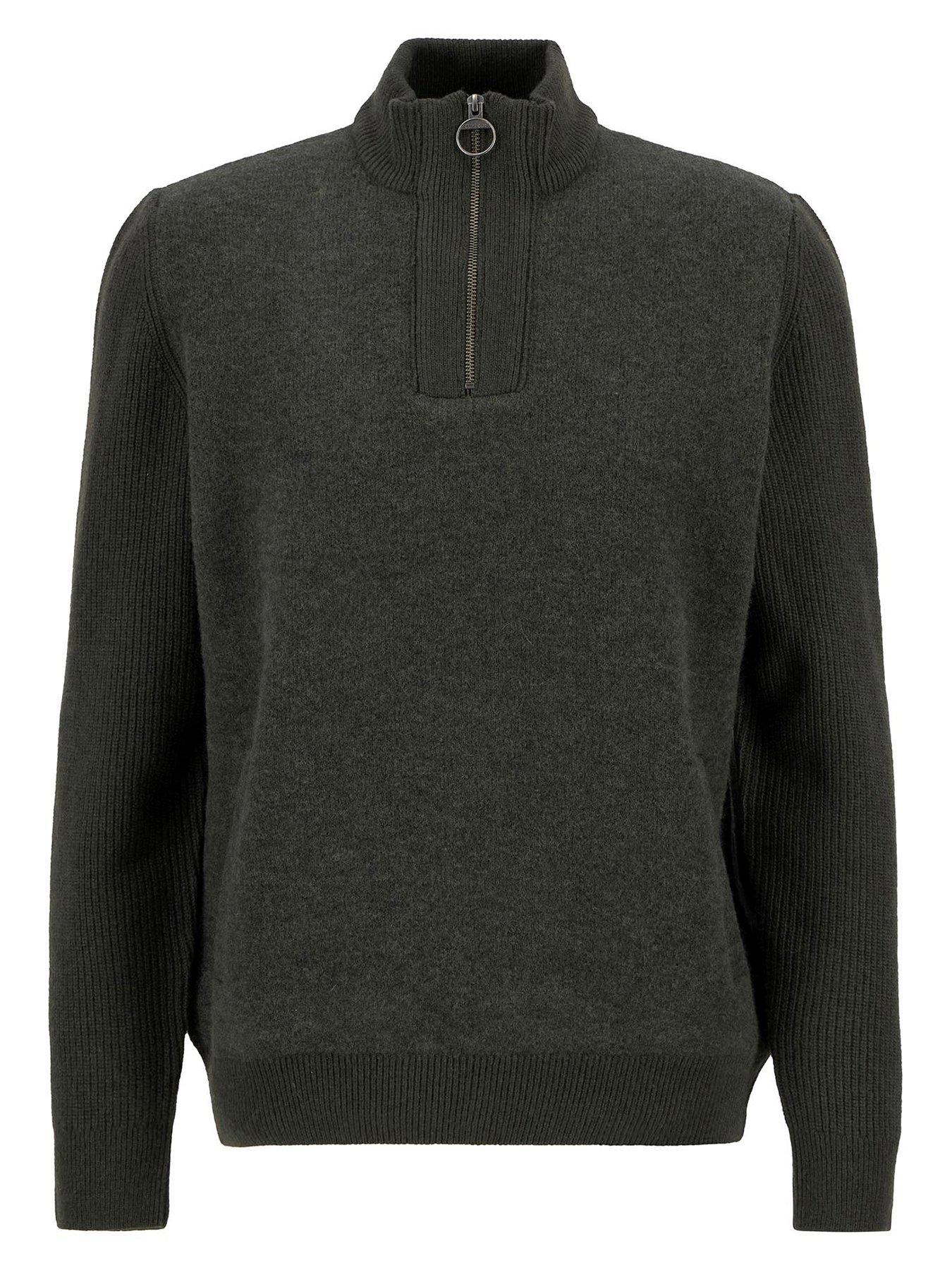 Image 6 of 6 of Barbour Milburn Half Zip Knitted Jumper - Green