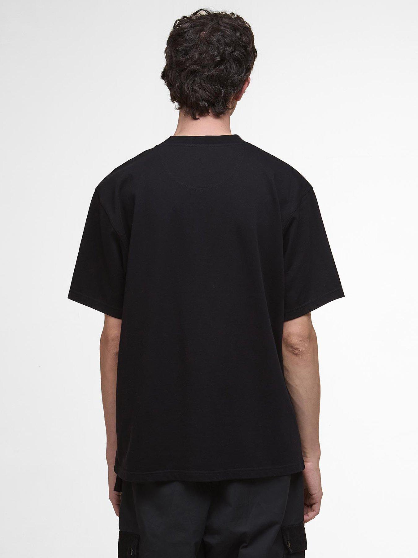 Image 2 of 6 of Barbour Leazes Pocket Detail T-Shirt - Black
