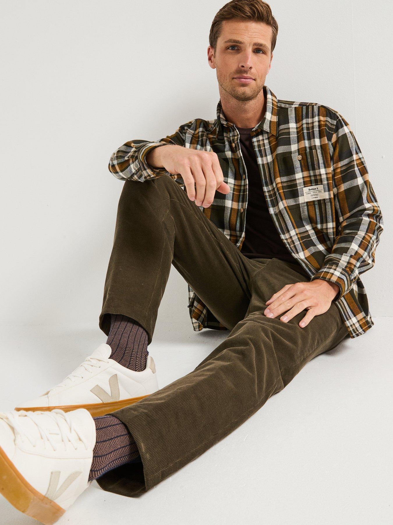  image of barbour-hanley-relaxed-checked-shirt-green