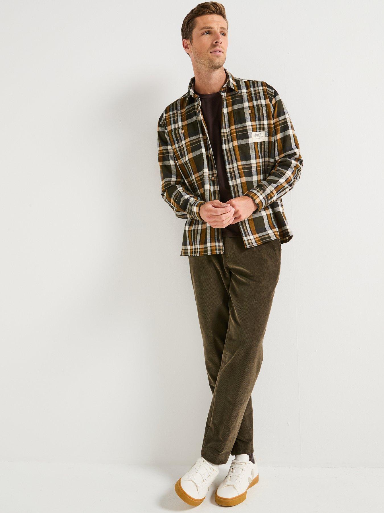  image of barbour-hanley-relaxed-checked-shirt-green