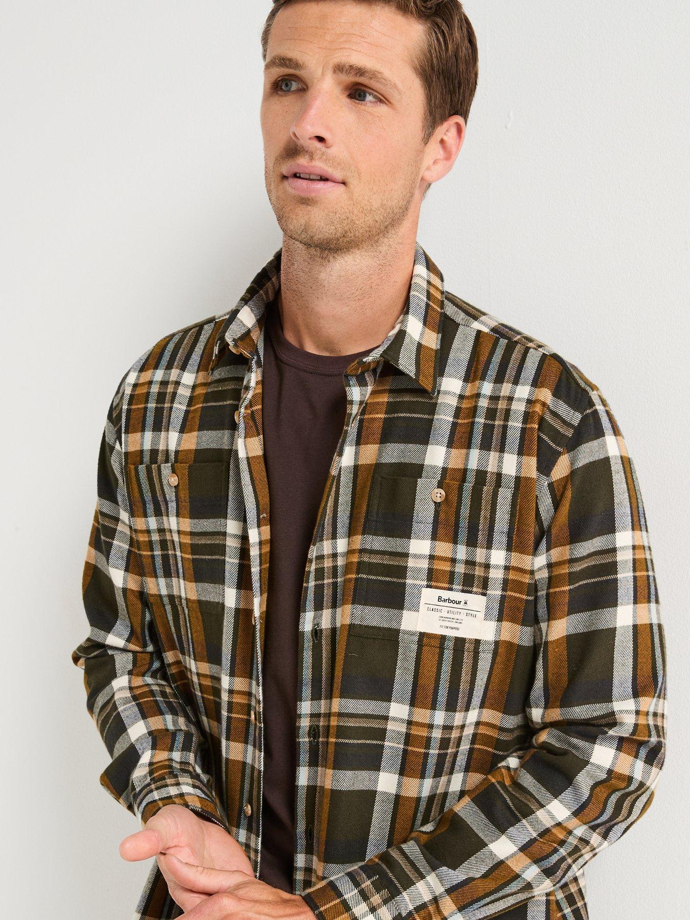  image of barbour-hanley-relaxed-checked-shirt-green