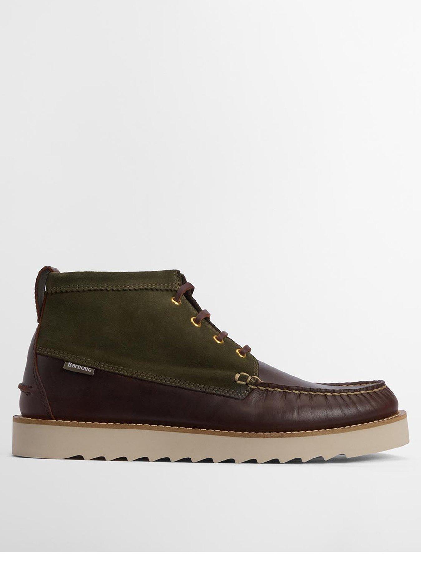 Image 1 of 6 of Barbour Hadston Two Tone Chukka Boots - Brown