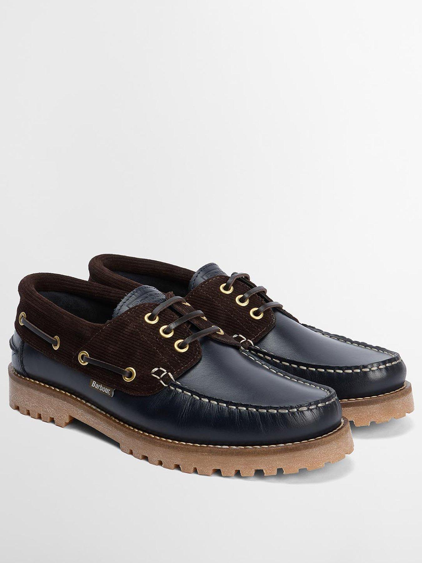 Image 2 of 6 of Barbour Deck Boat Shoes - Navy