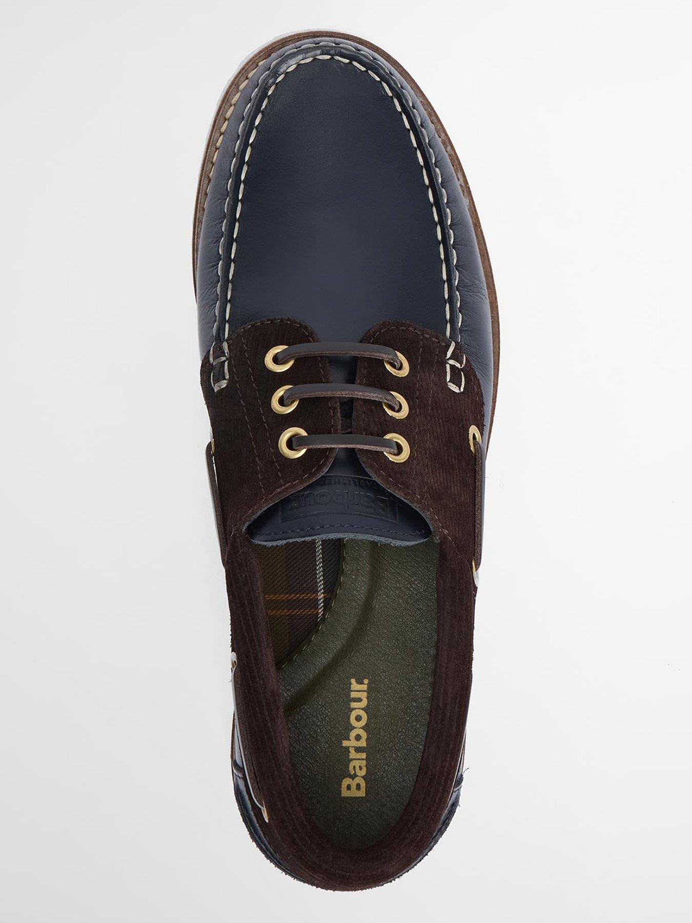 Image 4 of 6 of Barbour Deck Boat Shoes - Navy