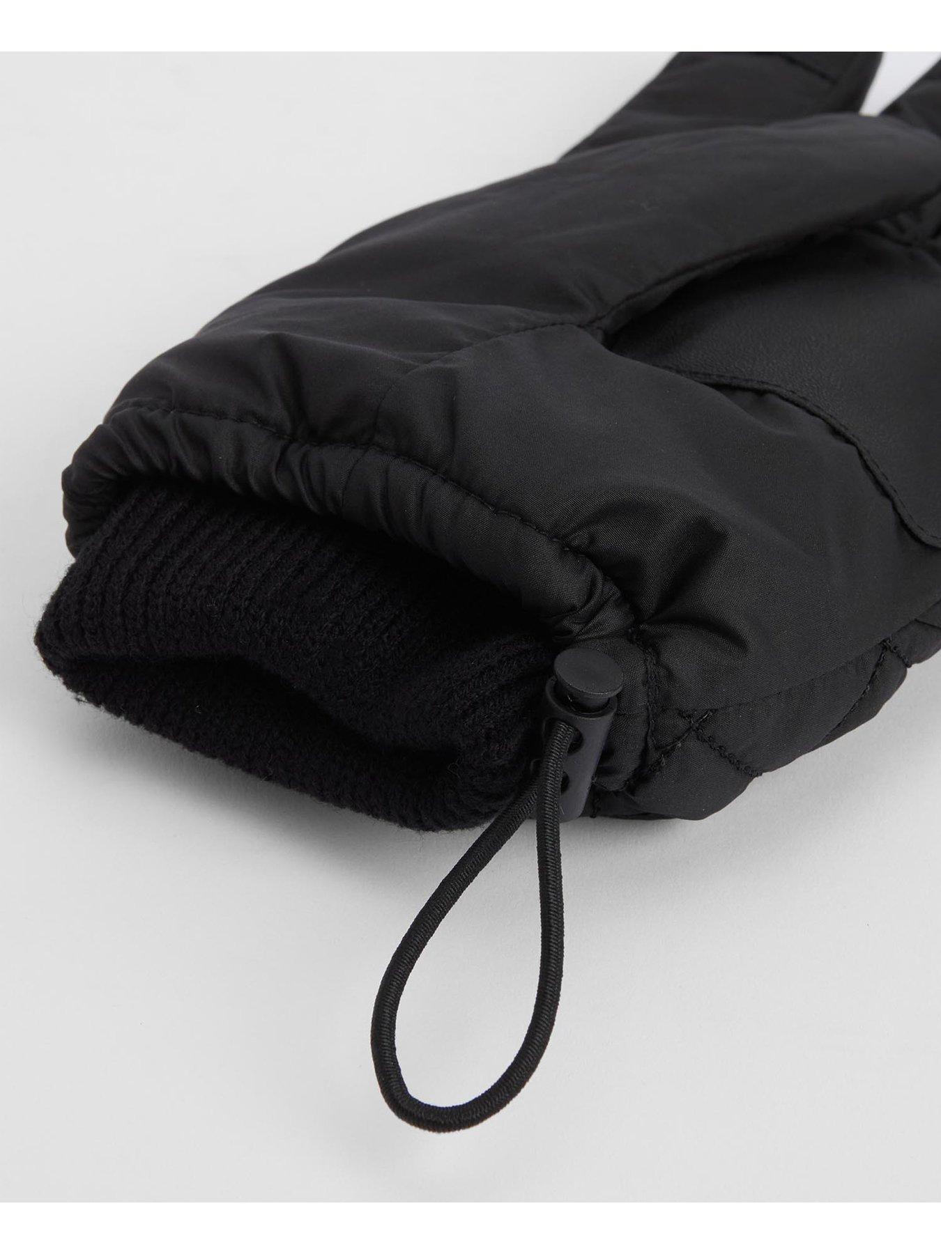 Image 3 of 4 of Barbour Harker Waterproof Leather Gloves - Black