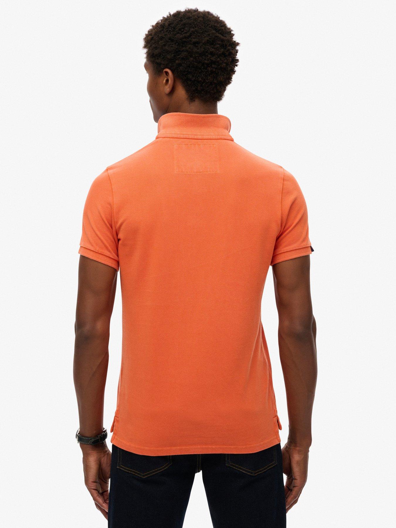 Image 2 of 5 of Superdry Vintage Athletic Polo Shirt - Orange
