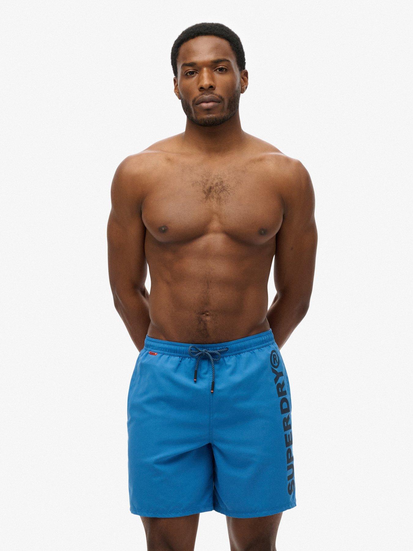 Superdry Sport Graphic 17 Inch Swim Shorts - Blue