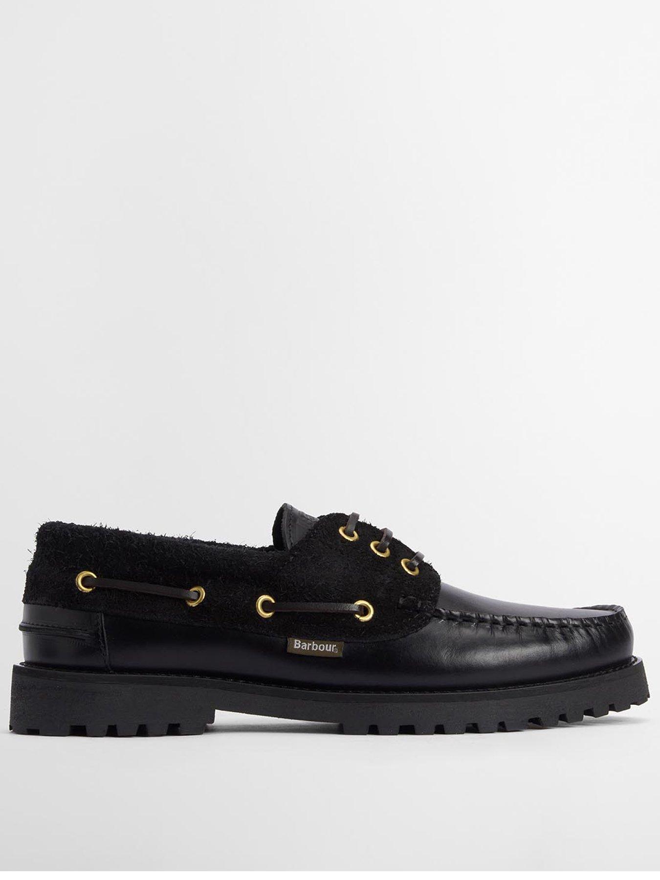 Barbour Deck Boat Shoes - Black