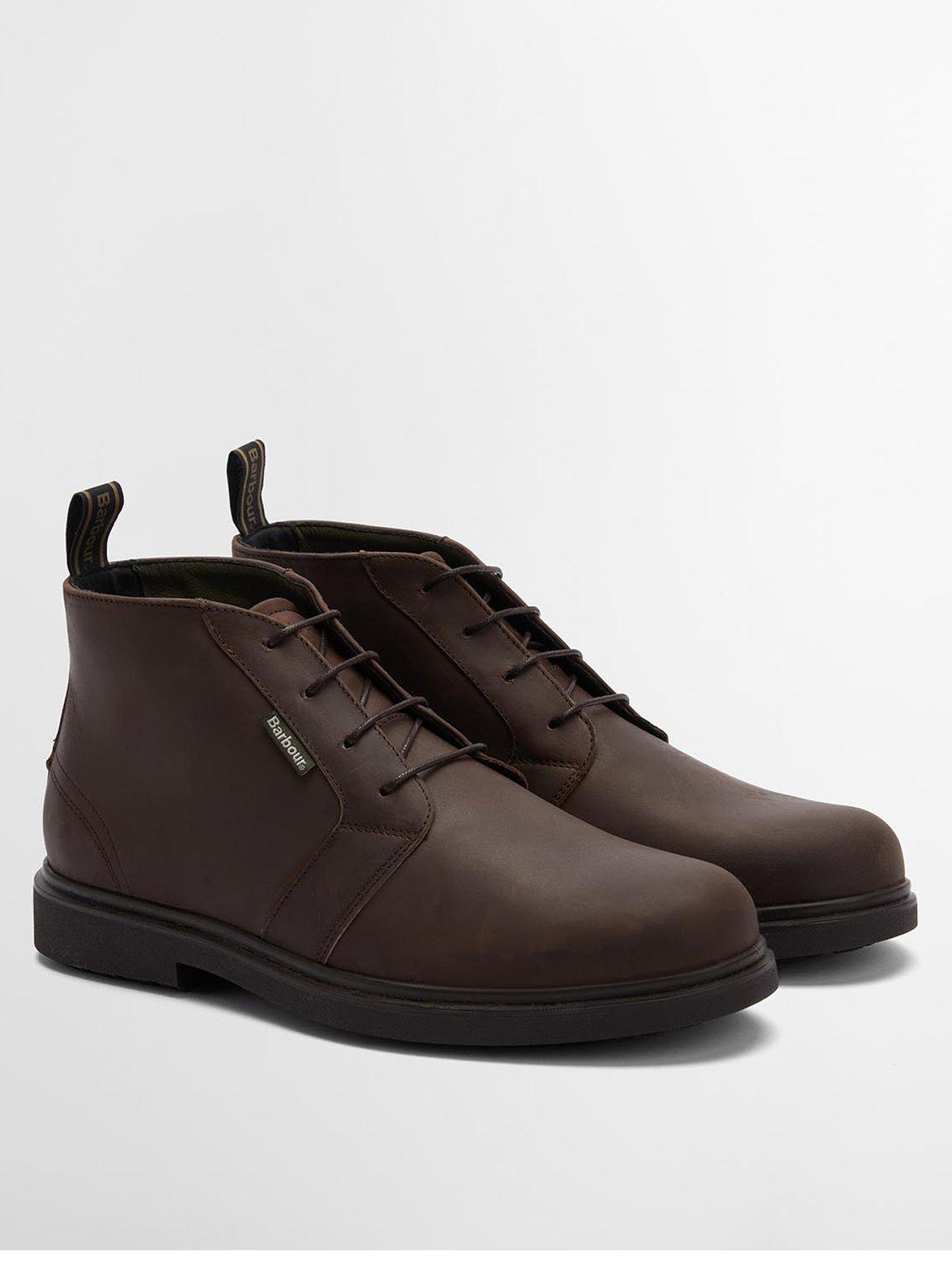 Image 2 of 6 of Barbour Meays Waxed Leather Chukka Boots - Brown