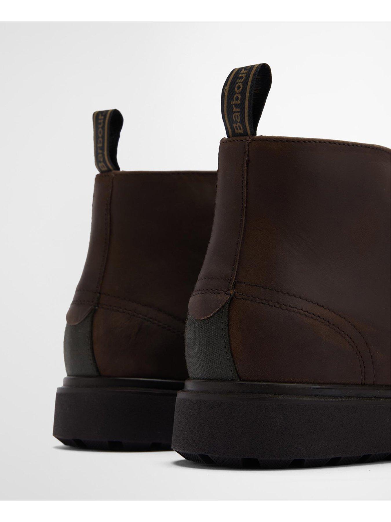 Image 6 of 6 of Barbour Meays Waxed Leather Chukka Boots - Brown