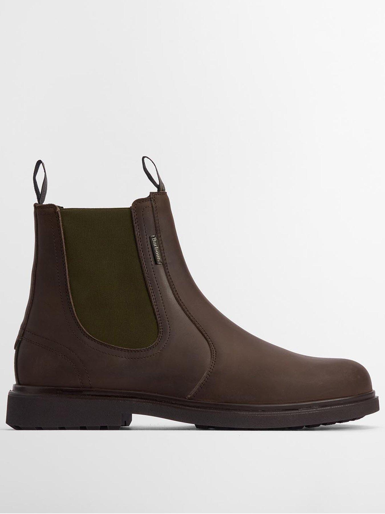 undefined Hale Waxed Leather Chelsea Boots - Brown