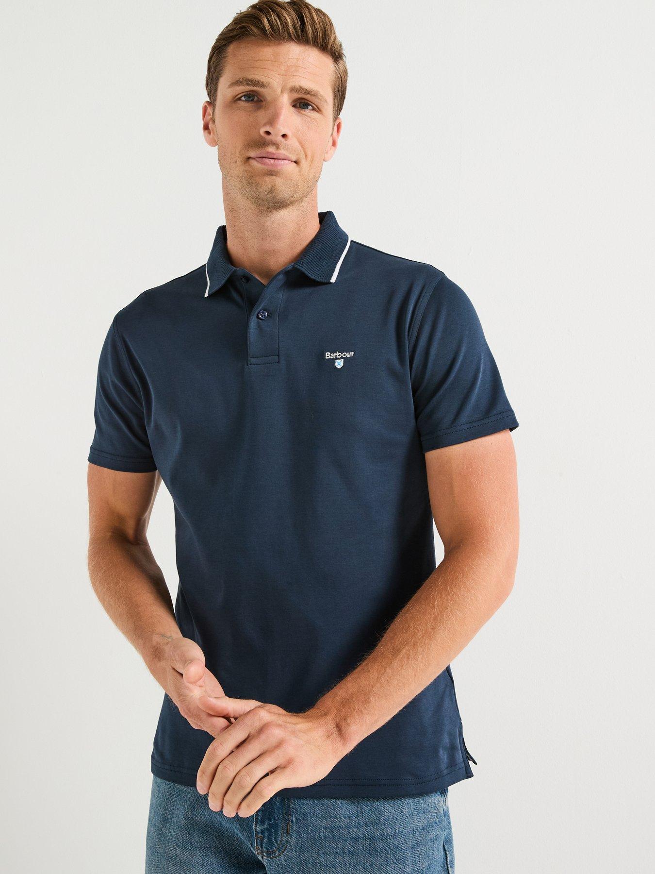 undefined Hackney Tailored Polo Shirt - Navy