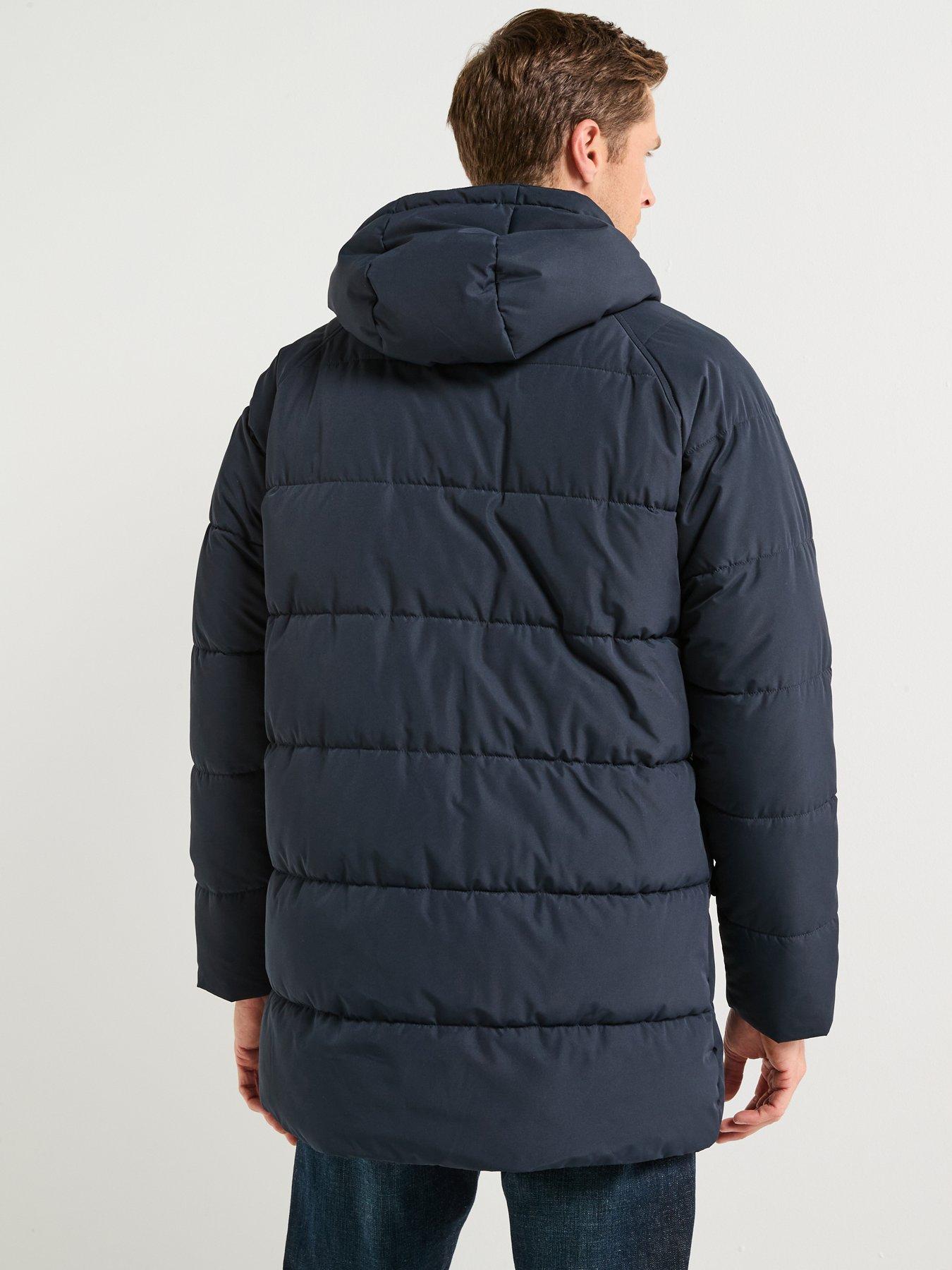 stillFront image of barbour-hooded-bedale-padded-jacket-navy