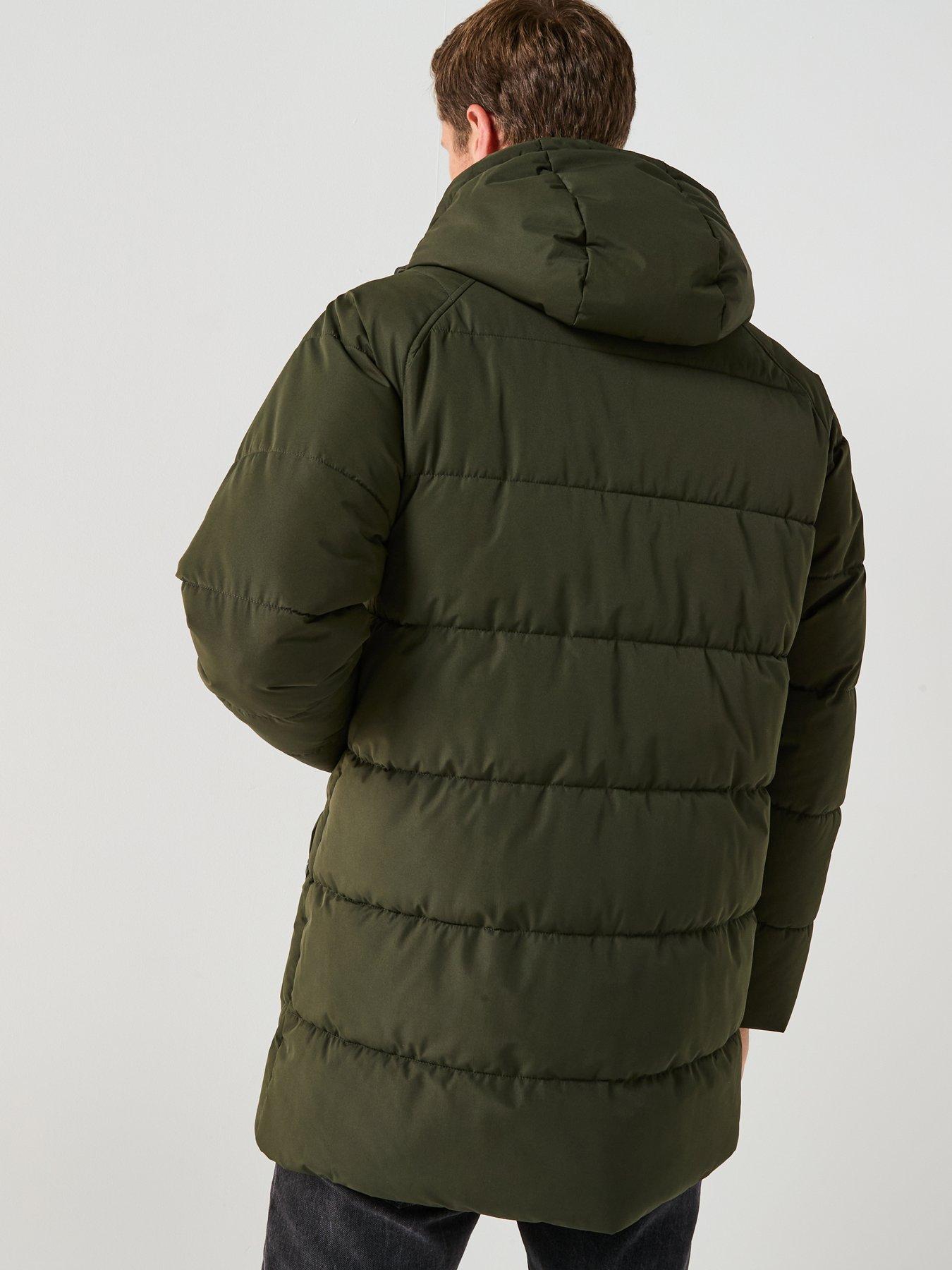  image of barbour-hooded-bedale-padded-jacket-green