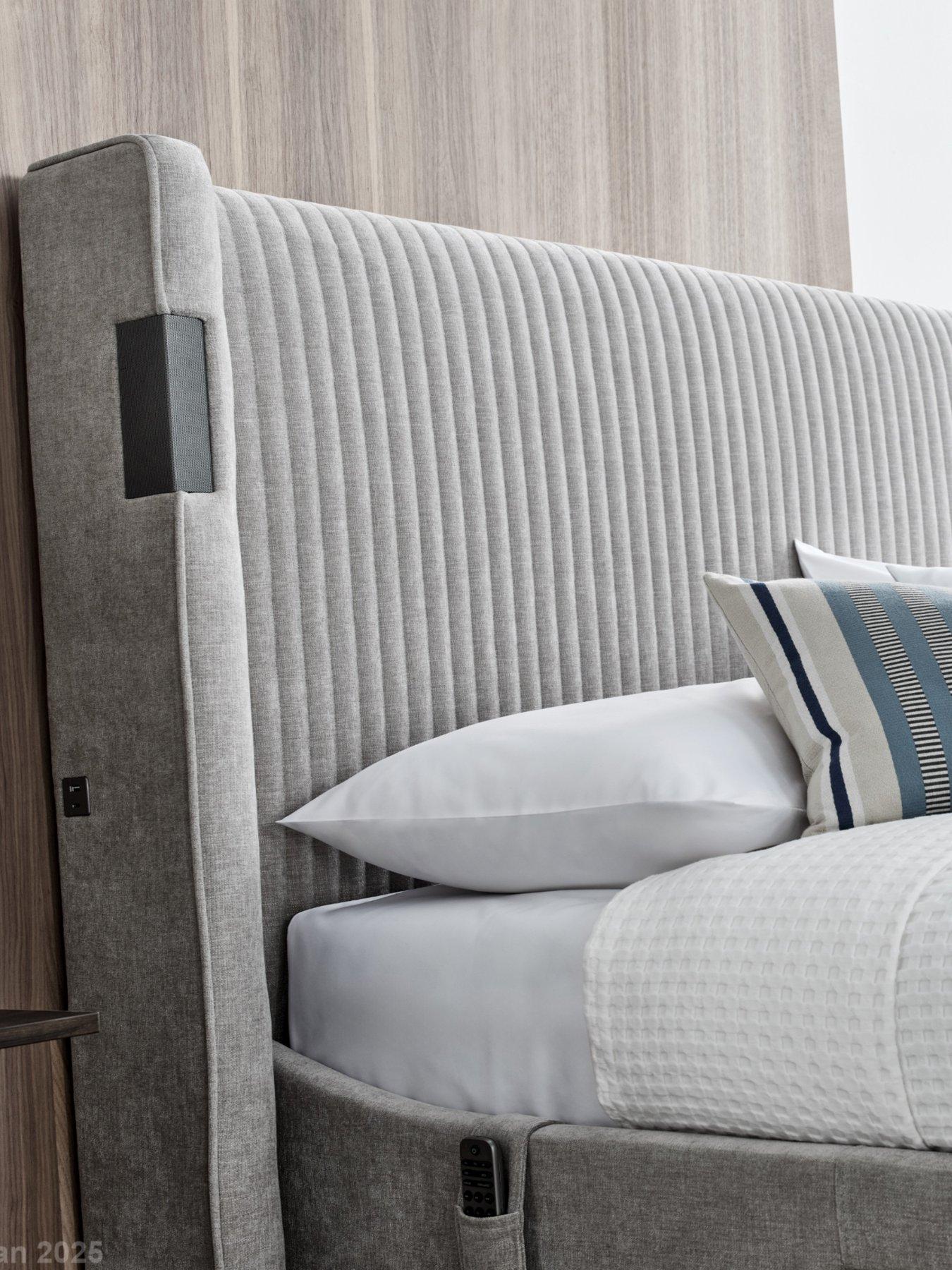 Image 3 of 7 of The Very Collection Utopia TV Bed with Dolby Sound System and Airsprung Mattress Options (Buy &amp; SAVE!) - Grey