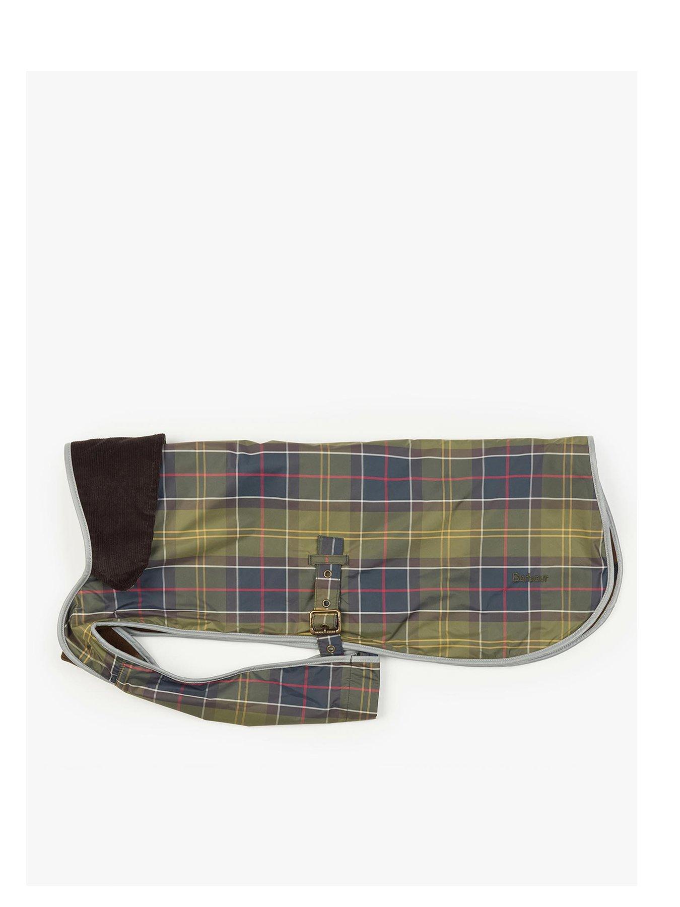Image 1 of 5 of Barbour Tartan Waterproof Dog Coat - Navy